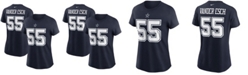 Nike Women's Leighton Vander Esch Navy Dallas Cowboys Name and Number T-shirt